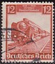 Germany - 1935 - Transports - 12 Pfennig - Red - Transports, Train - Scott 460 - 0